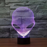 CosmicGlow - 3D Sänglampa med Svart Bas och 7 Färger LED Belysning Carvallo