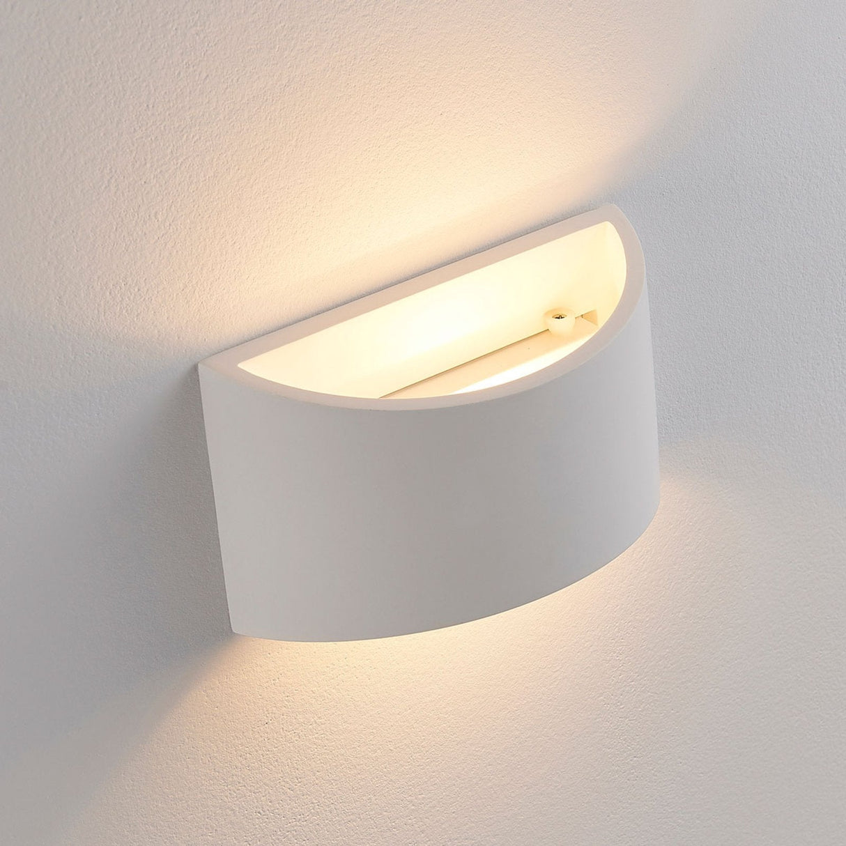 Vägglampa Modern Vit Puts Uppljus Carvallo