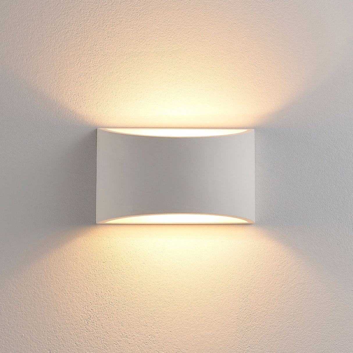 Vägglampa Modern Vit Puts Uppljus Carvallo