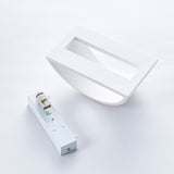 Vägglampa Vit Gips Upplight Downlight Armatur Carvallo