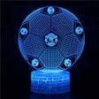 Fotboll 3D Illusion LED-Lampa - Nattlampa - Badge Footballdinho