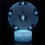 Fotboll 3D Illusion LED-Lampa - Nattlampa - Badge Footballdinho