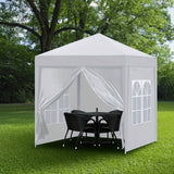 Trädgårdsgazebo Grå Stål Utomhus Festtält Carvallo