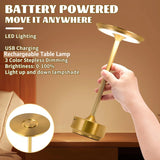 Modern Trådlös Bordslampa - Uppladdningsbar Med LED Touchsensor Carvallo