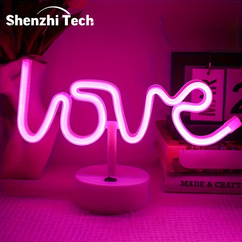 NeonLiefde - LED Neon Bordslampa för Sovrum och Festdekoration Carvallo