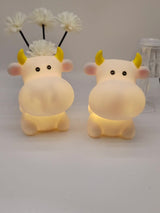 CowGlow - Söt Ko Nattlampa med Batteri för Barnrum Dekoration Carvallo