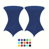 Stretchy Cocktail Table Covers - Solid Color, Ideal for Partyn och Evenemang Carvallo