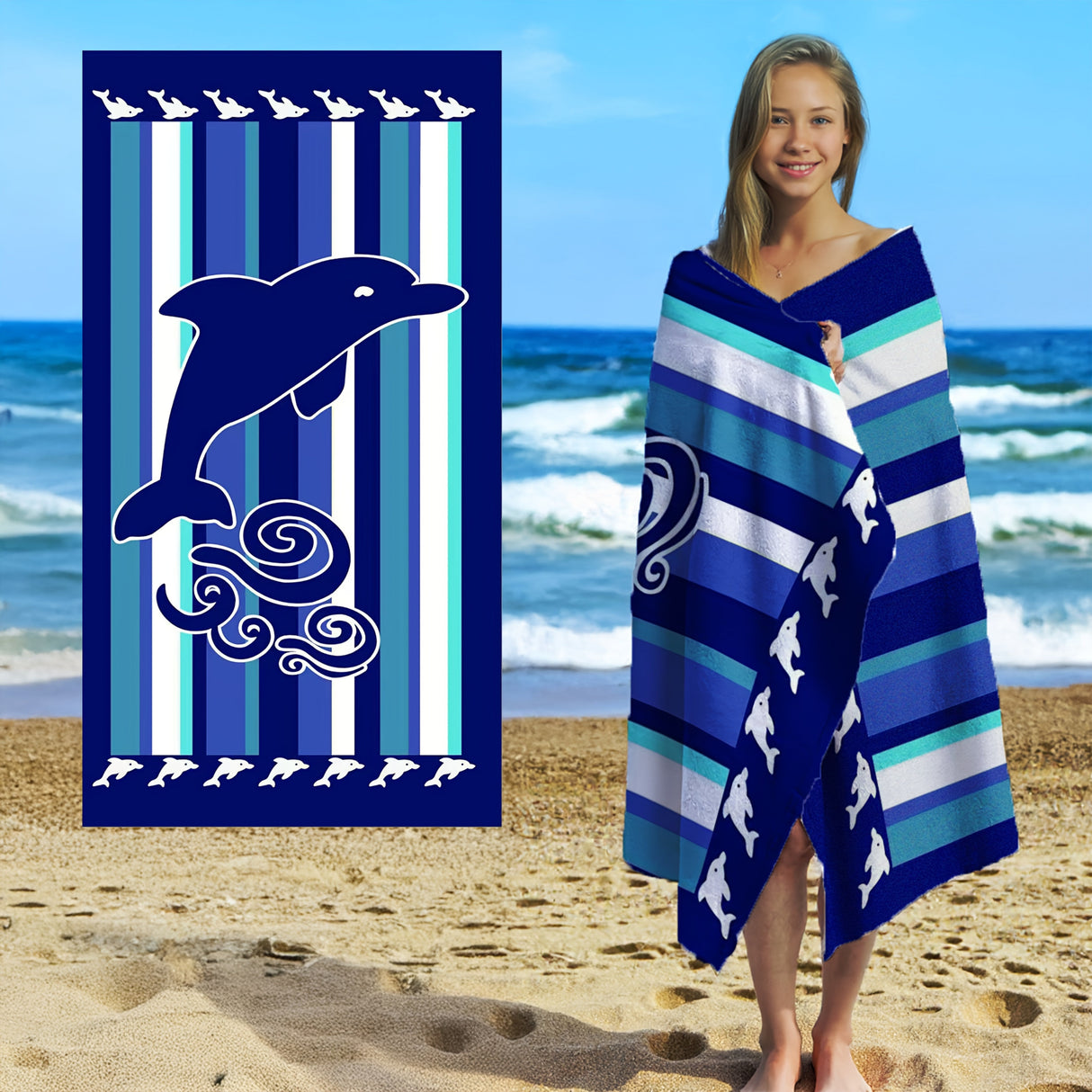 Mikrofiberstrandlakan – Mjukt, iögonfallande, stor passform MILA Sverige