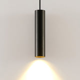 Pendellampa Modern svart aluminium cylinderlampa Carvallo