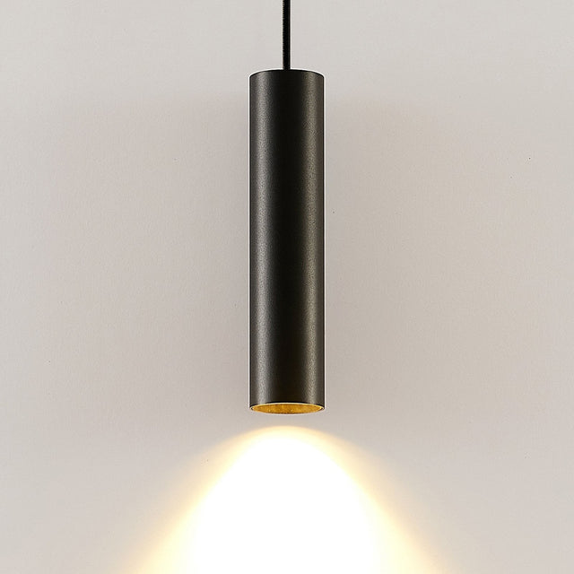 Pendellampa Modern svart aluminium cylinderlampa Carvallo