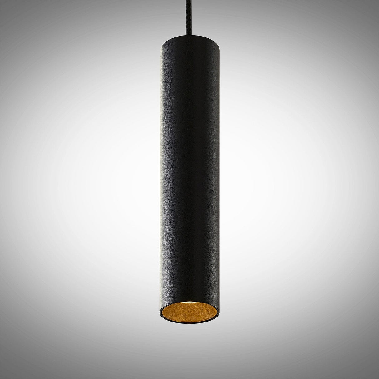 Pendellampa Modern svart aluminium cylinderlampa Carvallo