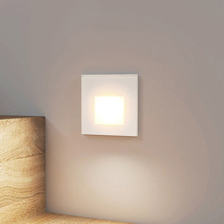 Vägglampa Modern Vit Aluminium LED Panel Carvallo
