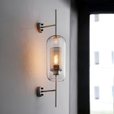 SleekGlass Lampa - Nordisk Elegant Glass Vägglampa för Modern Inredningsdesign Carvallo