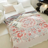 Versailles-inspired reversible floral blanket Carvallo