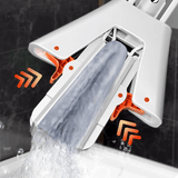 Självpressande Mopp med Teleskopskaft – Hopfällbar Bomullsmopp för Effektiv Golvrengöring & Torkning-fönsterputsare-BB-Hemnix