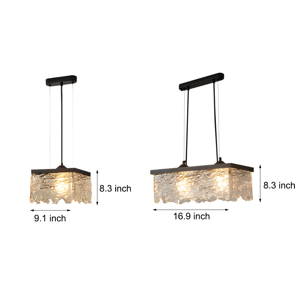 1/2-Ljus Glas 3-Stegs Dimbara Krona Lampa Matrum Belysning Carvallo