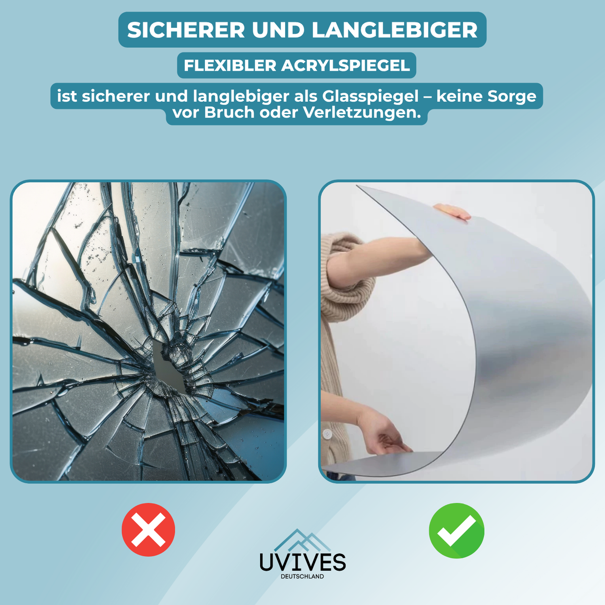 Carvallo – Säkert spegla. Enkelt klistra. Carvallo