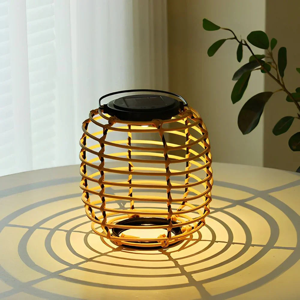 Carvallo - Utomhus Rattan Sol Lamp Trädgårds Dekor Carvallo