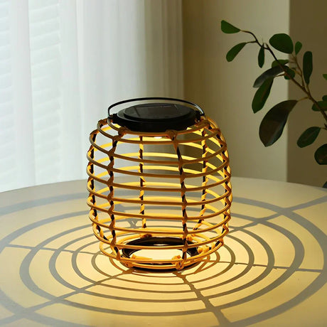 Carvallo - Utomhus Rattan Sol Lamp Trädgårds Dekor Carvallo