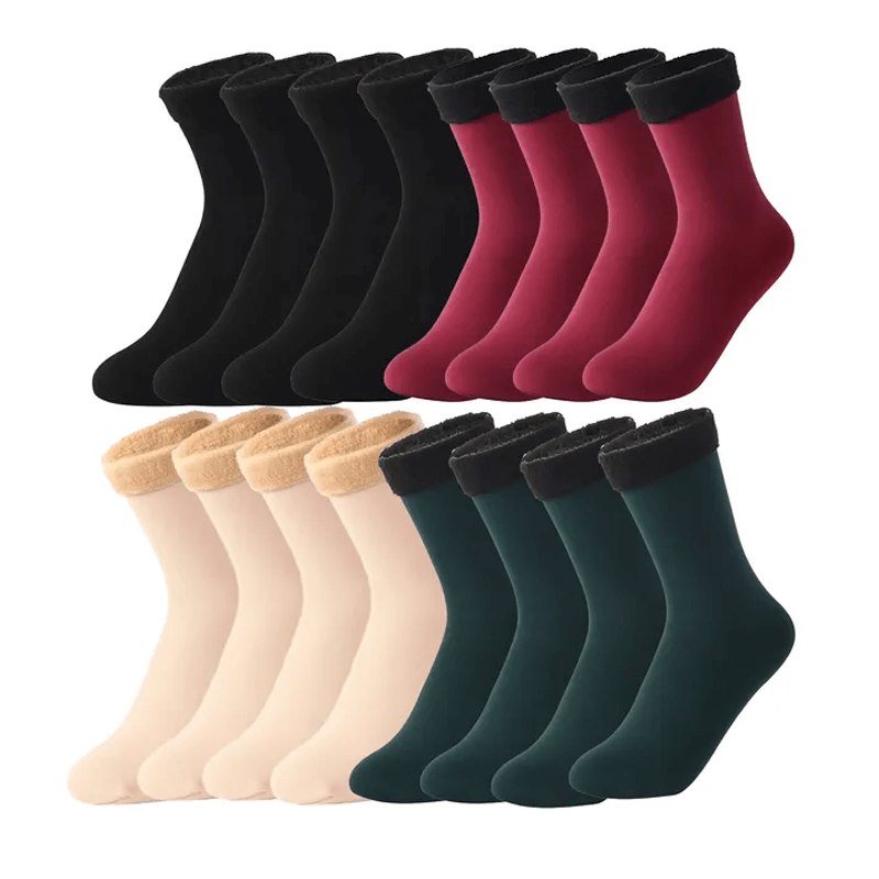 Mjuka Sammet Vintersockor-Vintersockor-BB-8 par-Blandad färg-Hemnix