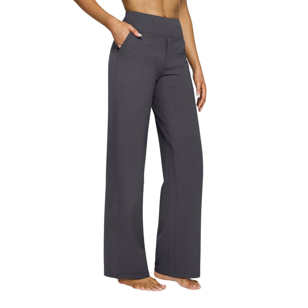 Zoey™ Business Yogabyxor-Hemnix-Grå-S-Hemnix