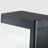 Solgående Trädgård Väg Belysning med Svart Metall Ram Carvallo