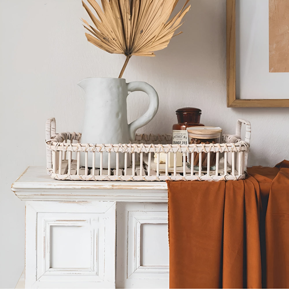 Rustik Vev Rattan Bricka Carvallo