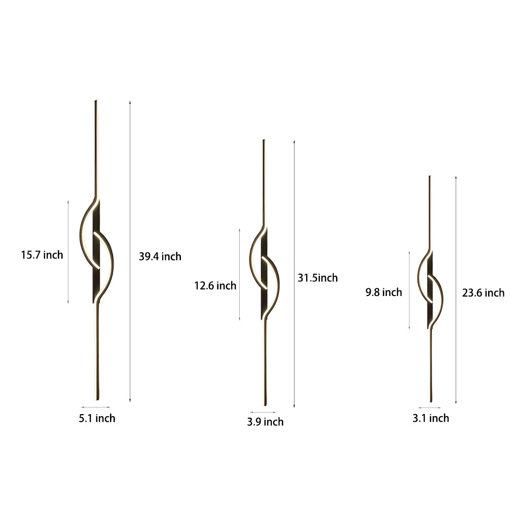 Vägglampa Modern Svart Aluminium LED Armatur Carvallo
