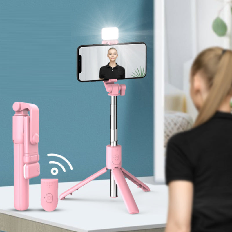 GlowGrip 6-i-1 Bluetooth Selfie Stick-stativ MILA Sverige