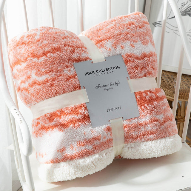 Elegant Seraphina Velvet Sherpa Filten Carvallo