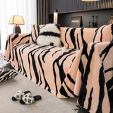 Wild Stripes Zebra Fleece Sofföverdrag Carvallo