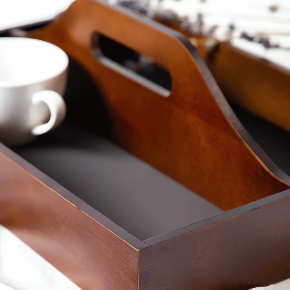 Tidlös Vintage Träorganisatörsbricka Carvallo