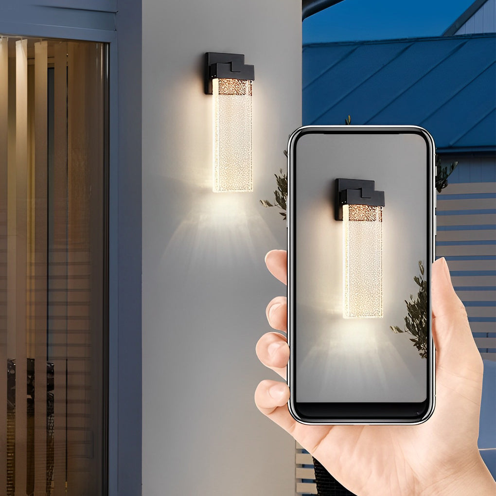Utomhus Vägglampa Modern Kristall Vattentålig Vägglampa Carvallo