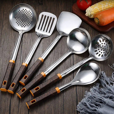 Trägrains rostfritt stål bestick | 6 delar set Carvallo