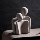 Romantic couple ceramic sculpture Carvallo