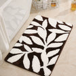 Zyphire Leaf Pattern Bath Mat Carvallo