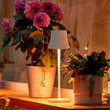 Trådlös Bordslampa Metallskärm USB Touch Carvallo