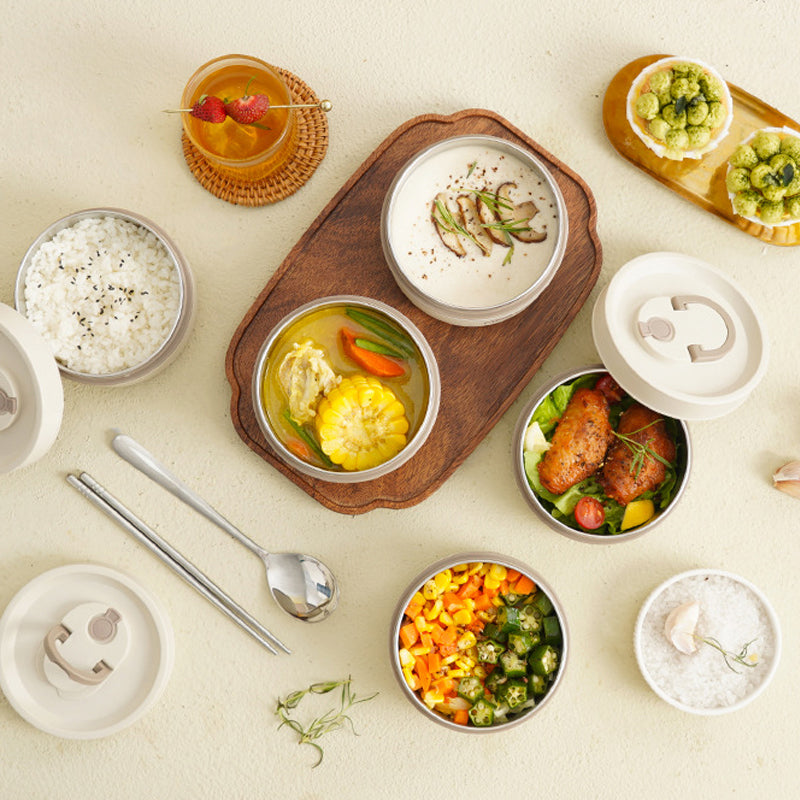 Lunch Box Rostfritt Stål Isolerad Matlåda Carvallo