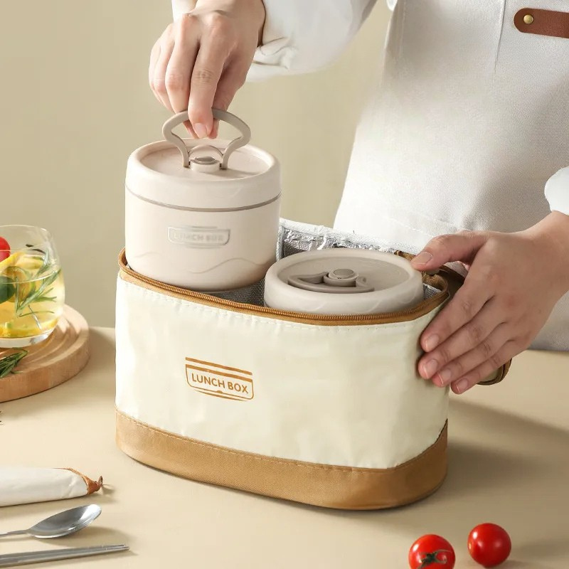 Läckagesäker matbehållare – Flerskiktad lunchbehållare i rostfritt stål för färska måltider var som helst MILA Sverige