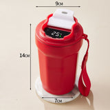 Rostfritt stål kaffekopp med LED temperaturvisning 450 ML Carvallo