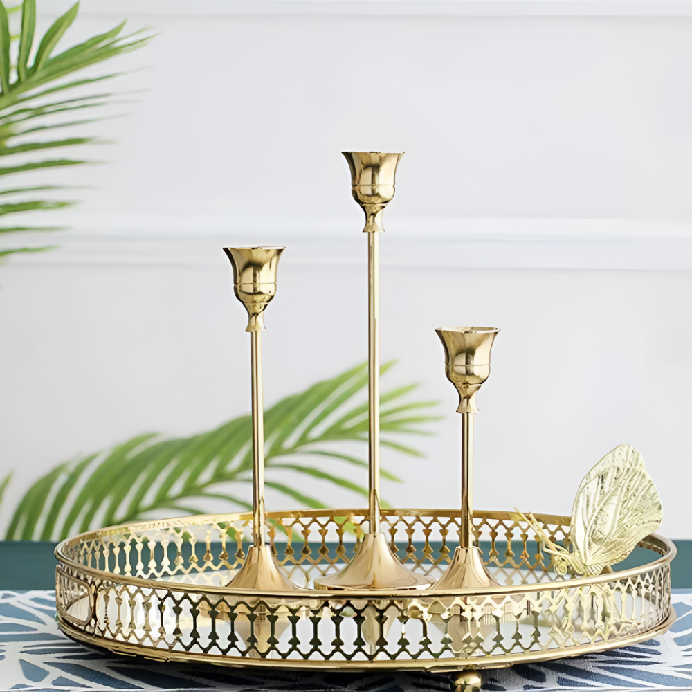 Vintage Style Ljuslykta | 3Pcs Set Carvallo