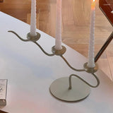 Tri Iron Twisted Candle Holder Carvallo