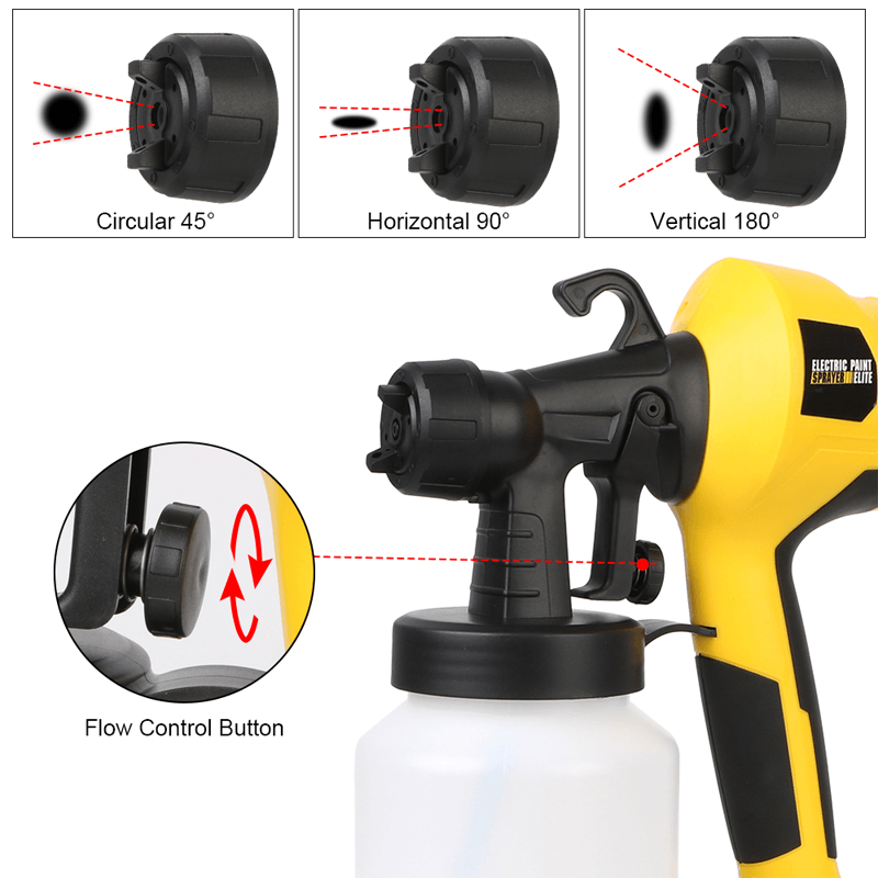 Elektrisk Spraypistol Färgpistol 800 ml-Personligt-BB-Hemnix