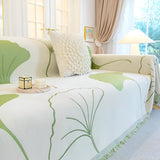 Pastoralstil Ginkgo Leaf Sofakuddöverdrag Carvallo