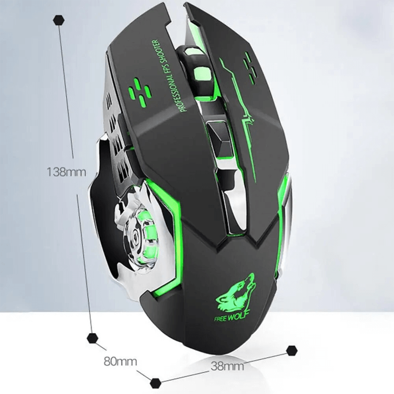 Wolf X8 Trådlös Optisk Mus-Mouse-BB-Hemnix