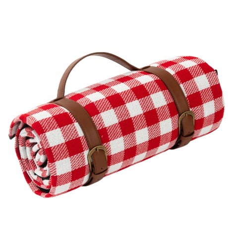 Vändbar rutig bomulls-picknickfilt Carvallo
