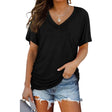 Nora™ V-ringad T-shirt-Hemnix-Svart-S-Hemnix