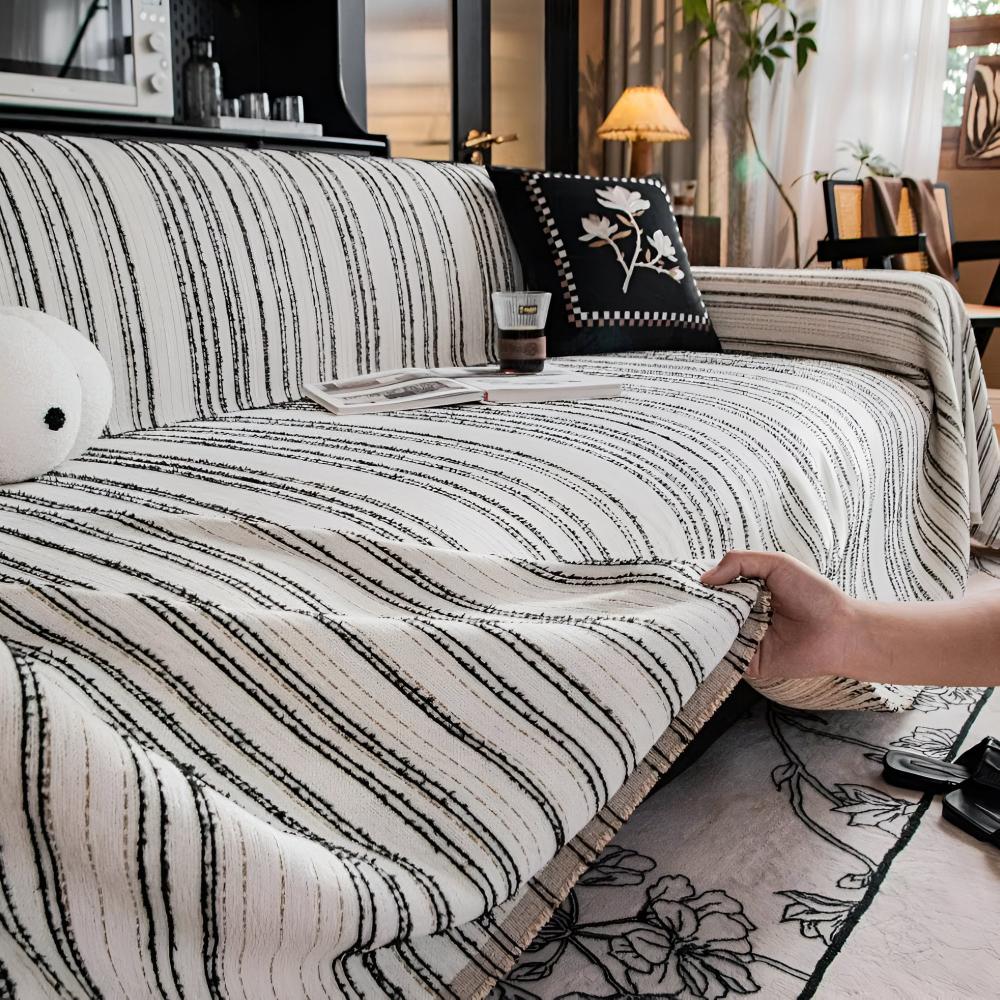 Regal Stripes Chenille Sofföverdrag Carvallo