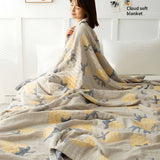 Jordgubbe Gasväv Bomull Filt Carvallo