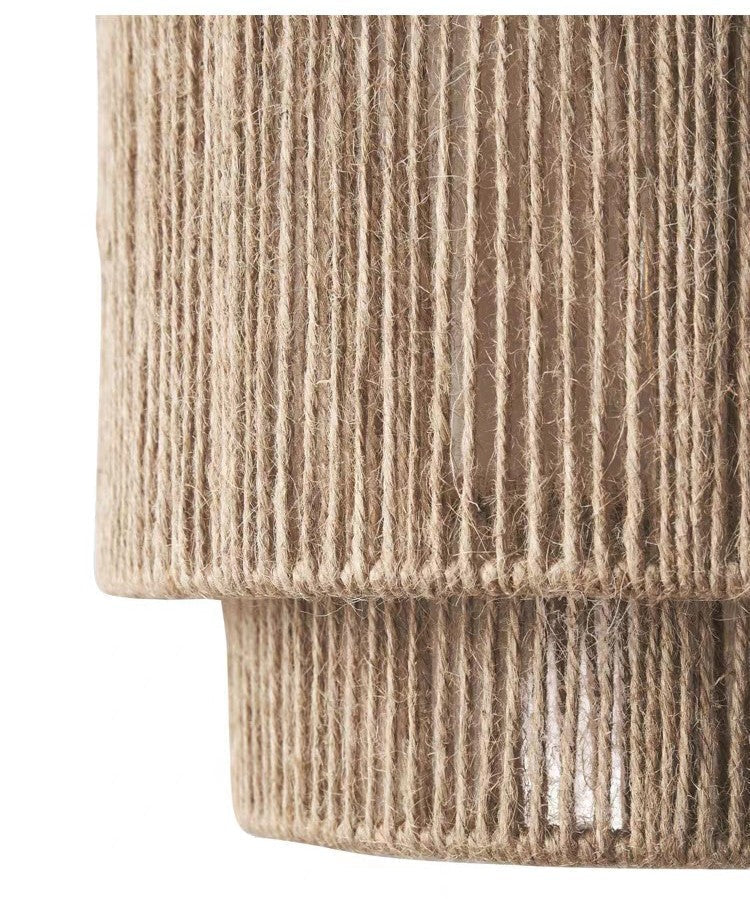 Samtida Rattan Vävd Vägglampa Carvallo